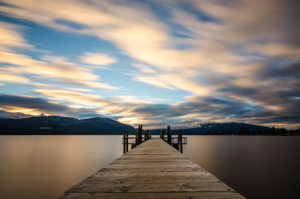 Sunrise over Lake Te Anau