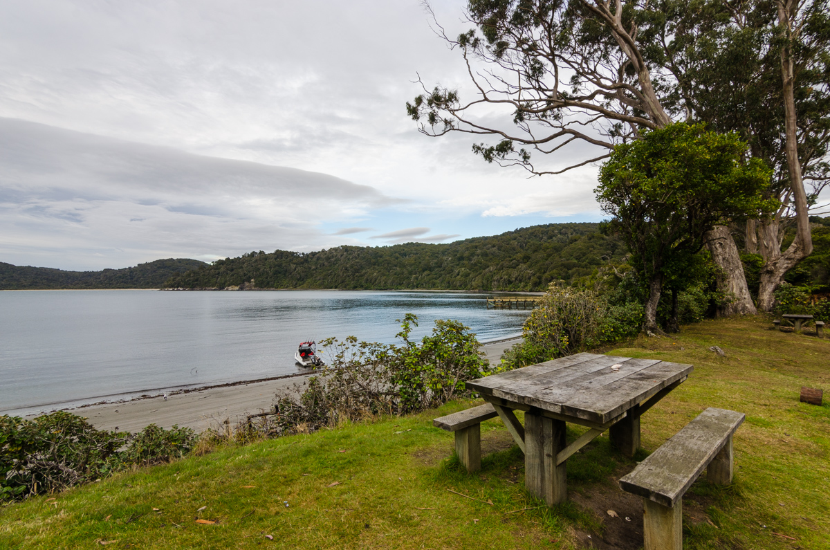 View from Port William Hut, Rakiura Track