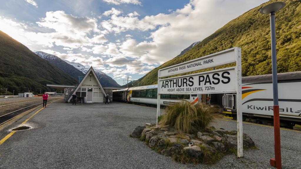 Arthur's Pass Station of the Tranzalpine train