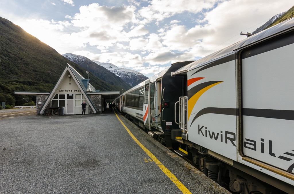 Arthur's Pass Station of the Tranzalpine train