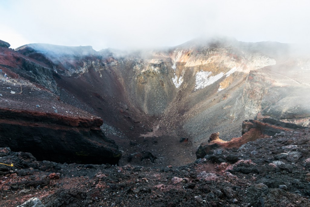 Mount Fuji crater