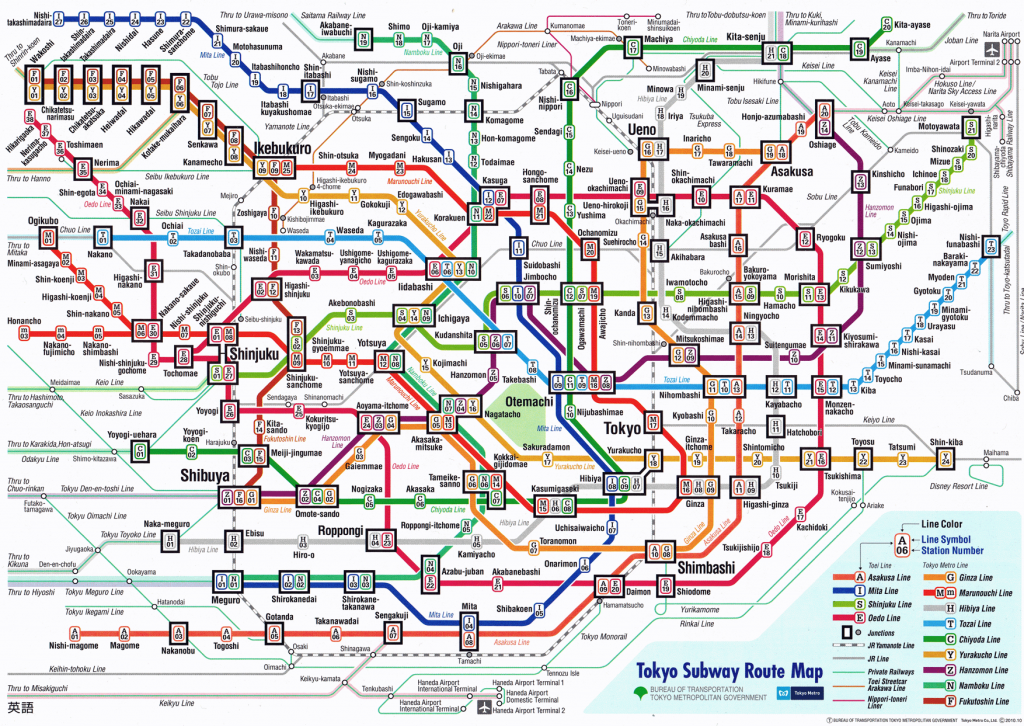 Tokyo Subway Map