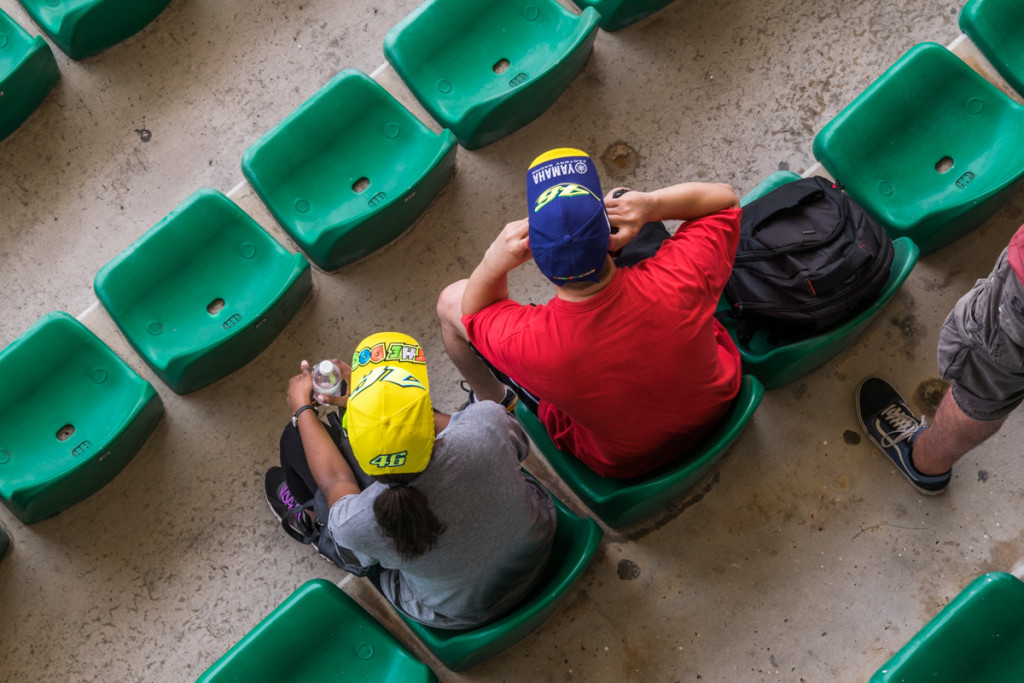 Valentino Rossi fans at the Malaysian MotoGP