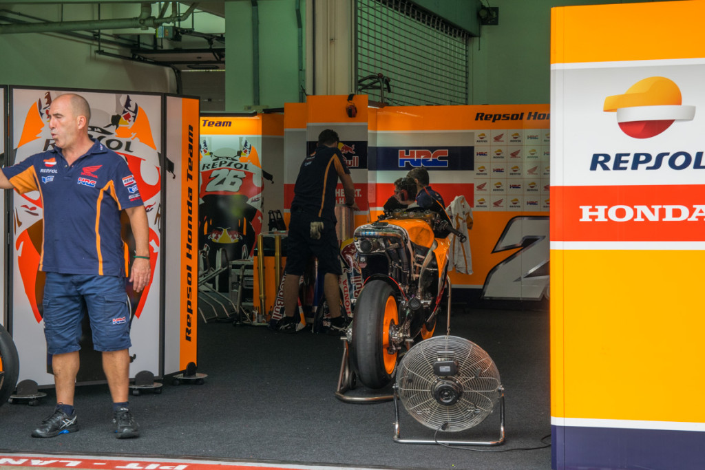 Repsol Honda garage, Malaysian MotoGP