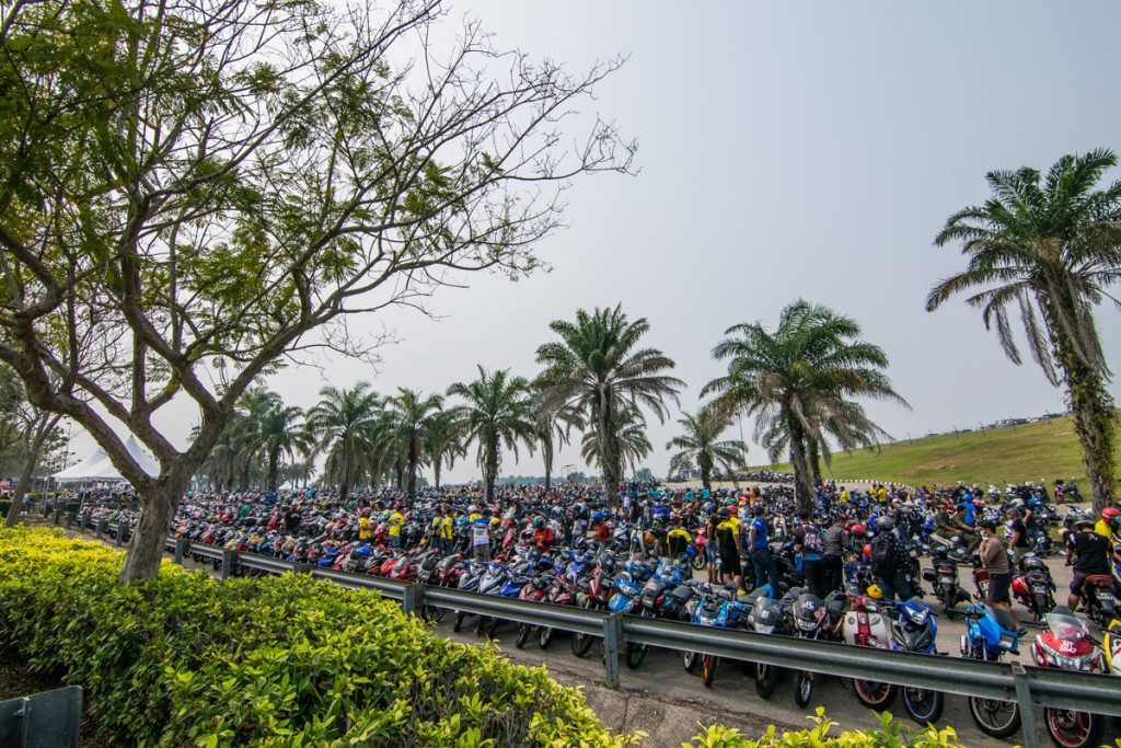 Motocycle parking lot, Malaysian MotoGP