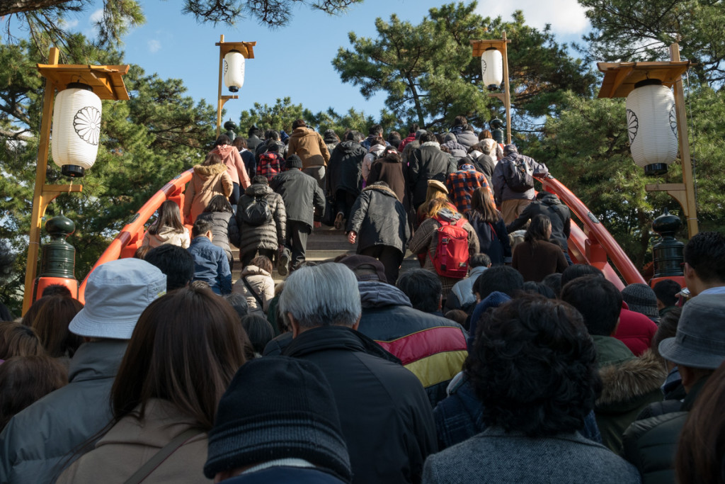 New Year's Day, Sumiyoshi Taisha, Osaka