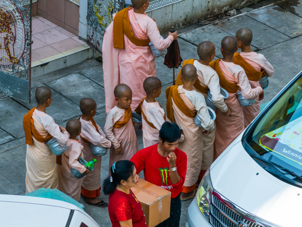 Novice monks, Yangon, Myanmar