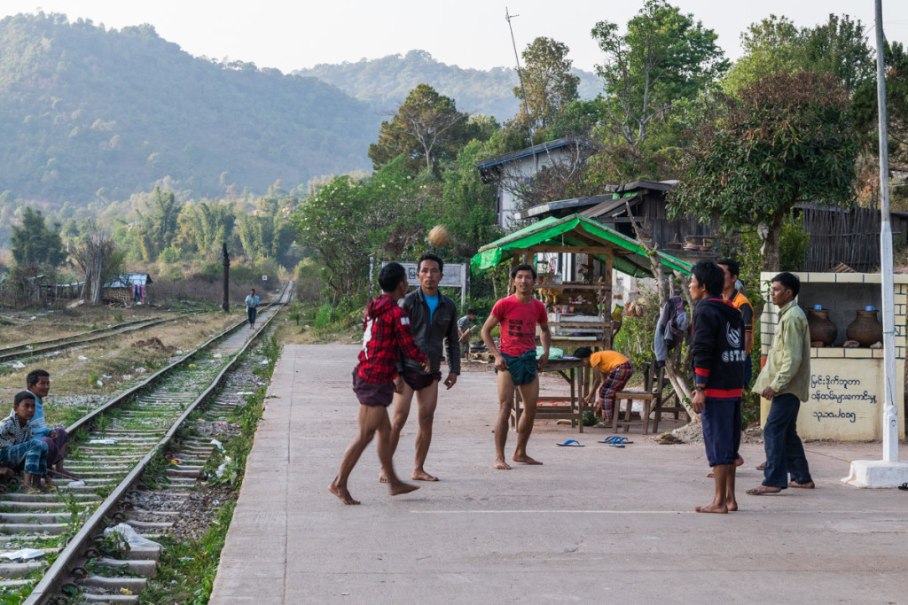 Train station, Myanmar