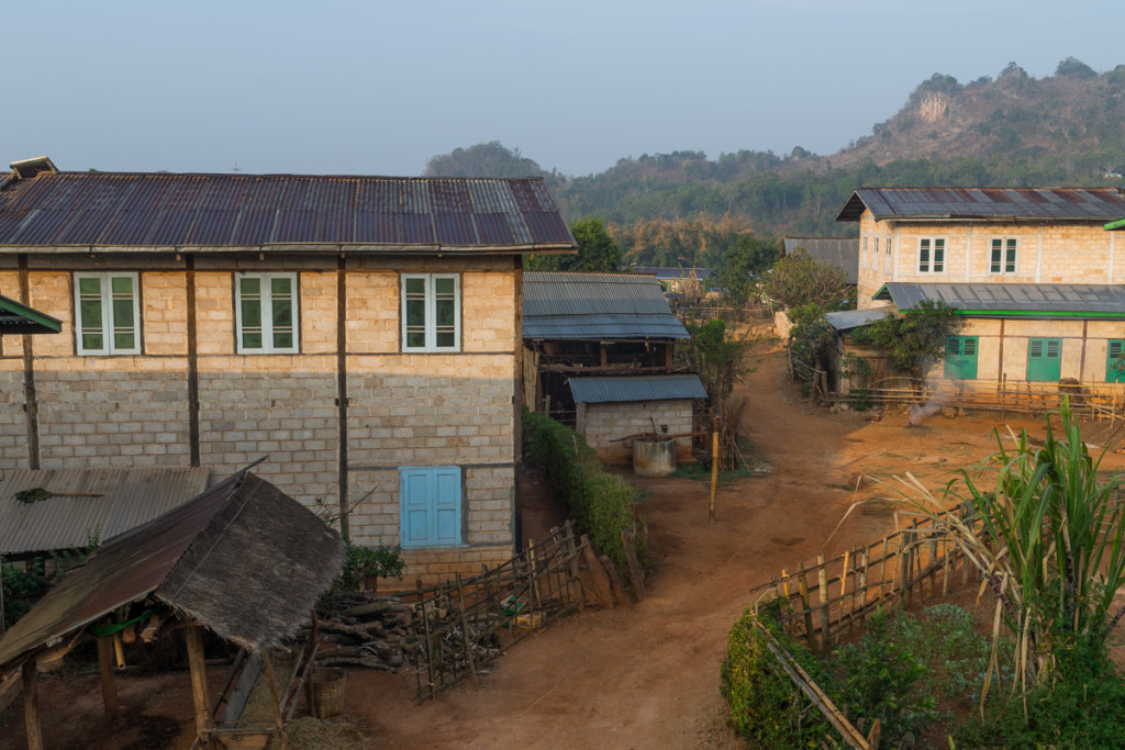 Village on hike from Kalaw to Inle Lake