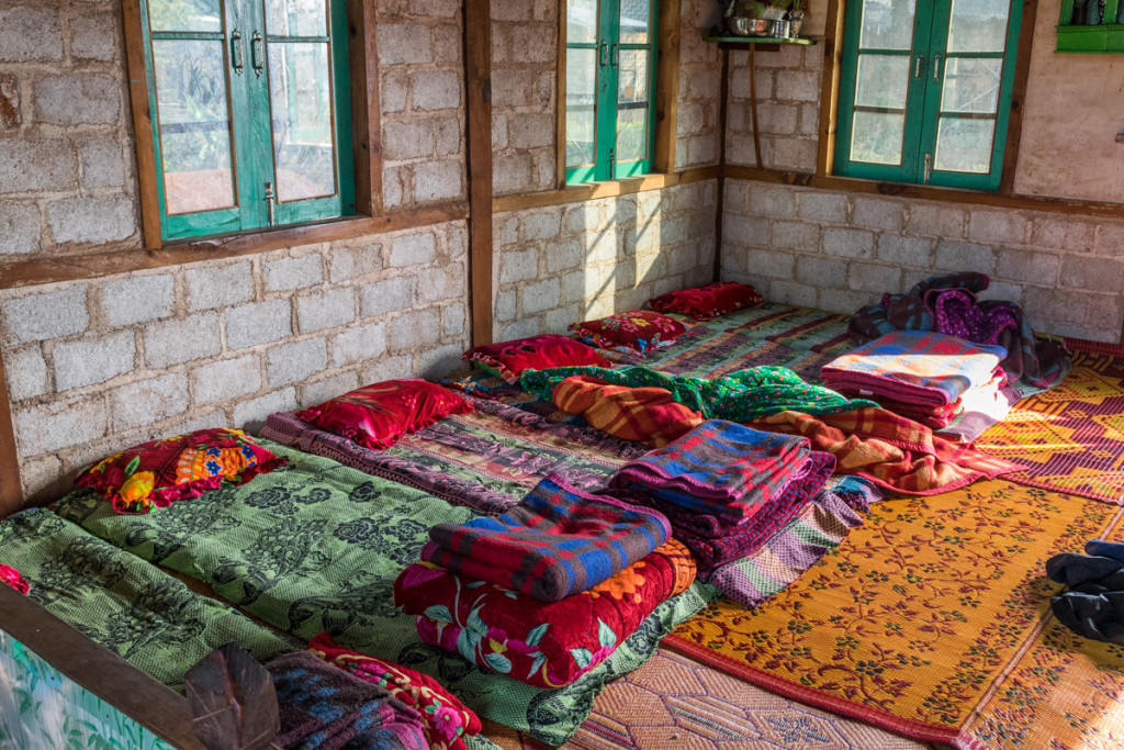 Sleeping in a village on hike from Kalaw to Inle Lake