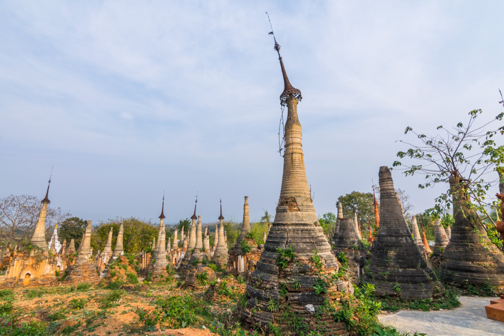 Pagodas at Indein Village, Mynamar