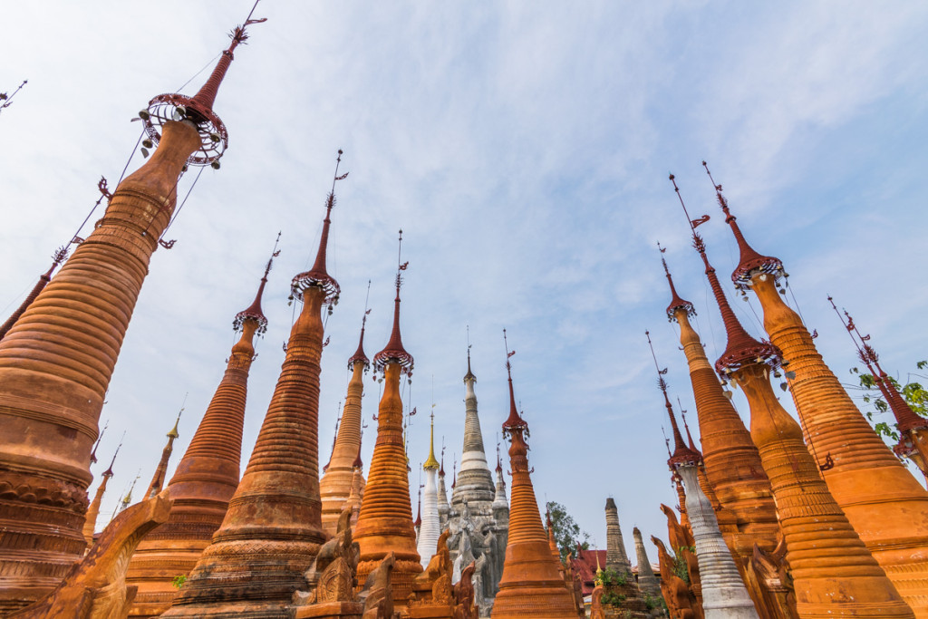 Pagodas at Indein Village, Mynamar