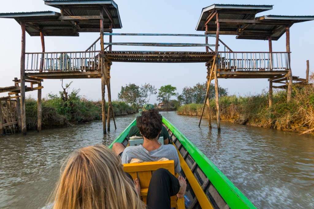 Boat from Indein to Inle Lake