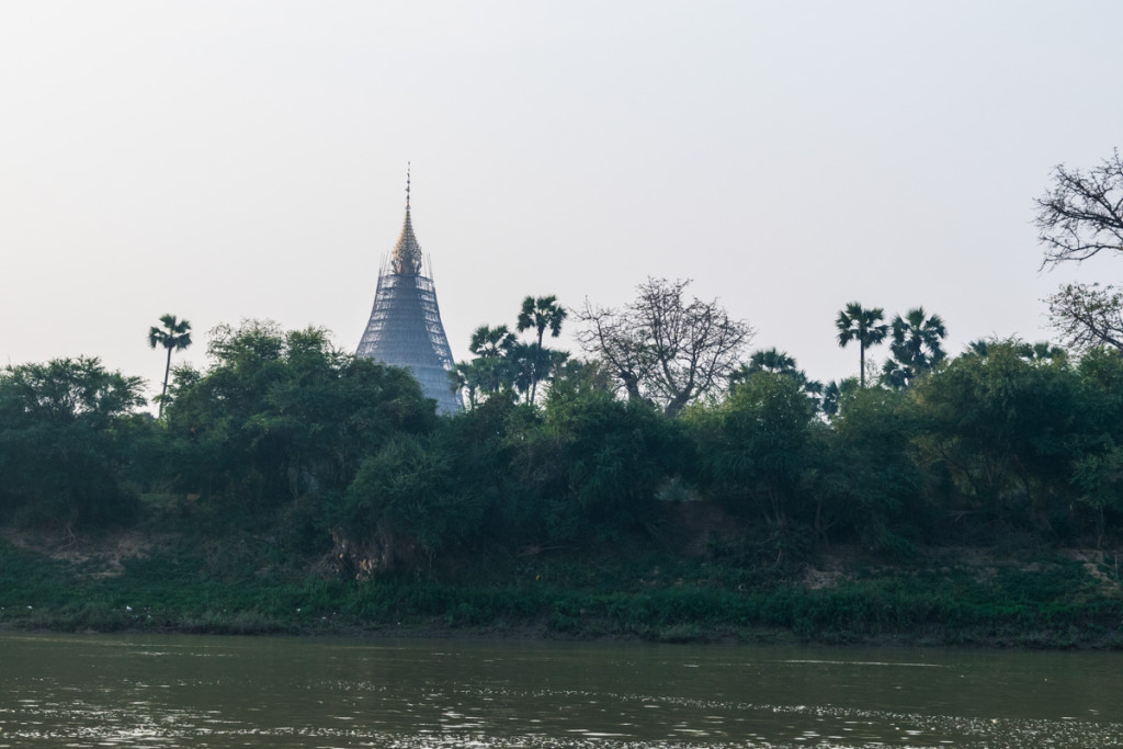 Views from boat from Mandalay to Bagan