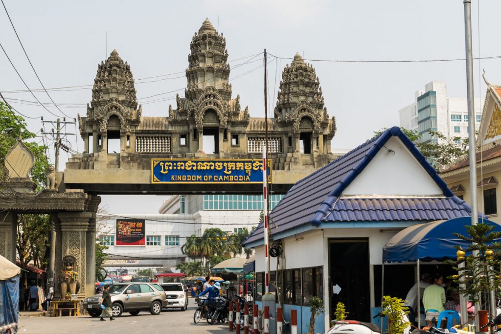 Thailand-Cambodia border crossing at Poi Pet