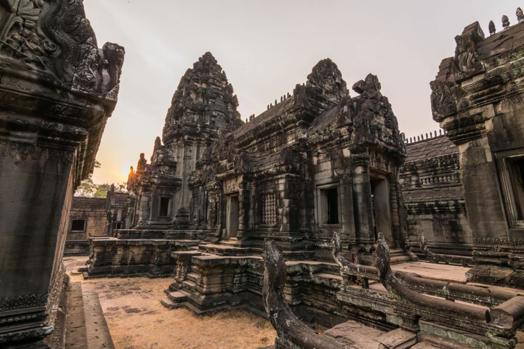 Sunset over Banteay Samre temple