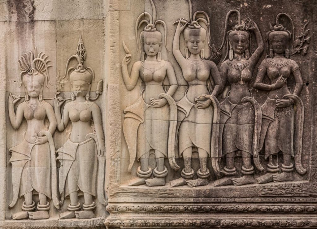 Carvings, Angkor Wat