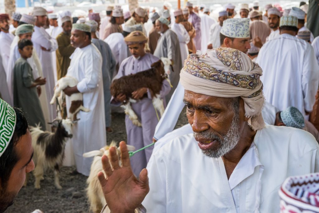 Haggling at Goat Market in Nizwa, Oman