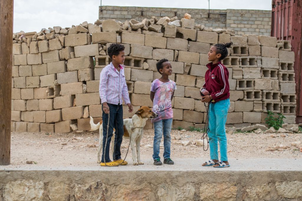 Locals kids, Adi Keyh, Eritrea