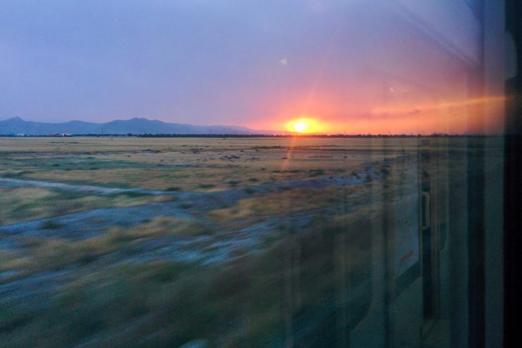 Night train from Masshad to Yazd