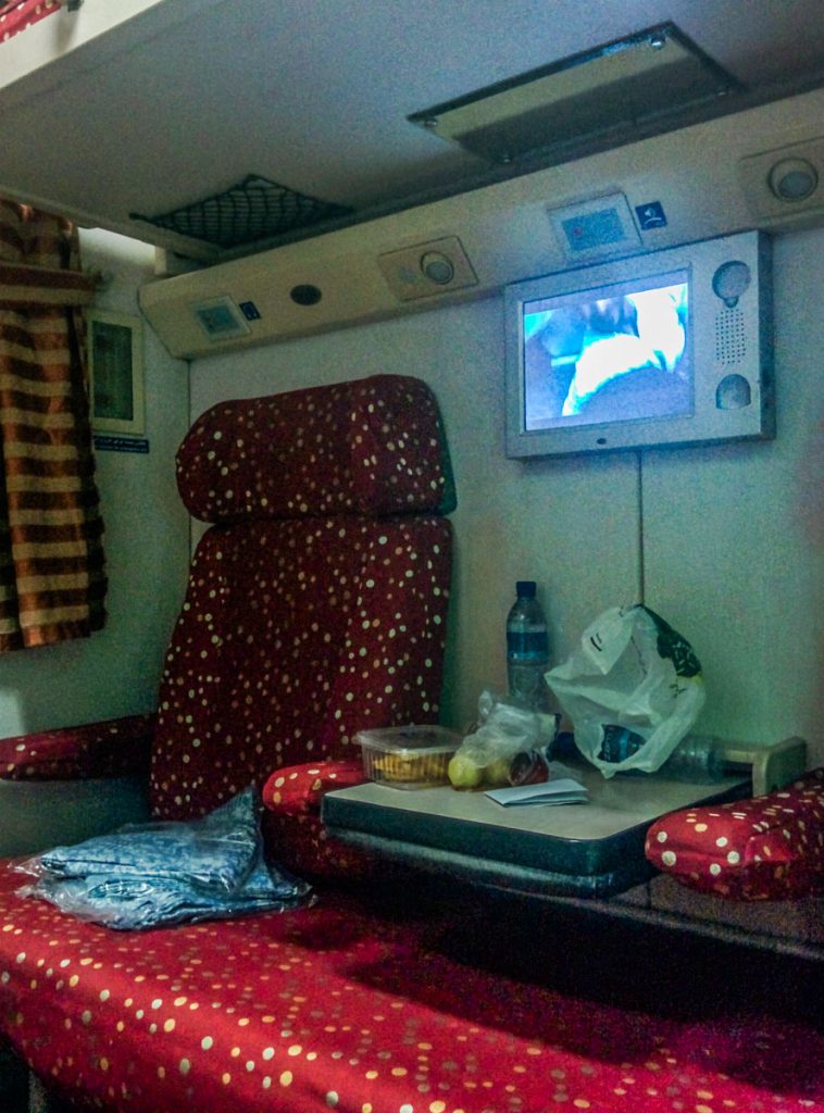 Night train from Masshad to Yazd