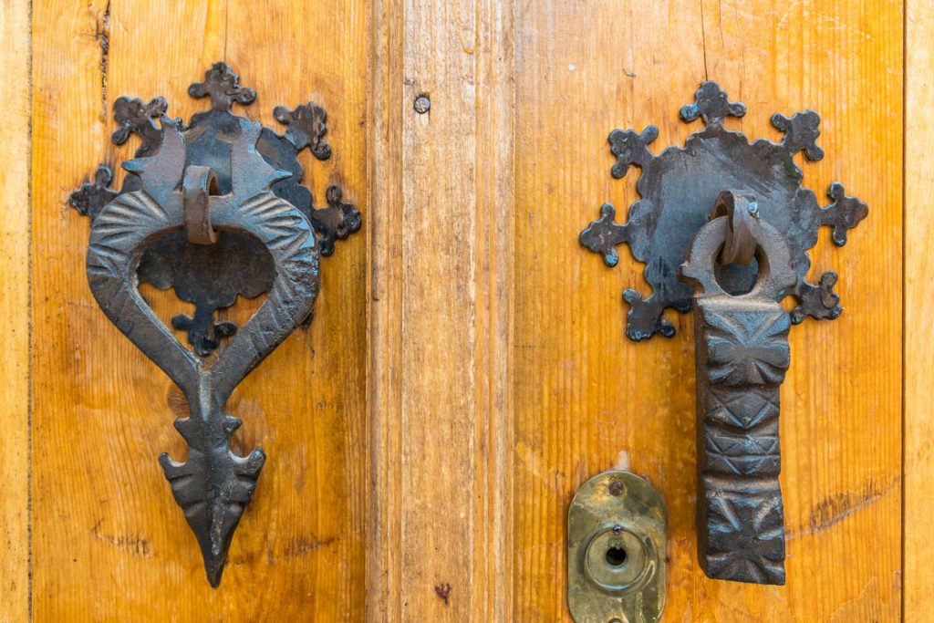 Old door handles, Abyaneh, Iran