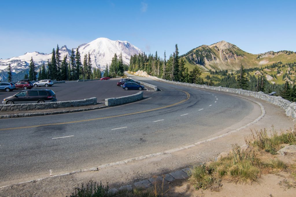 The drive up to Sunrise, Mount Rainier National Park