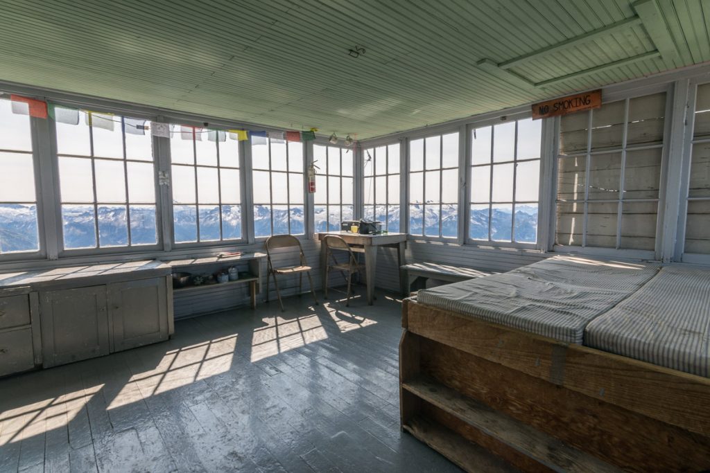 Hidden Lake Lookout hut, North Cascades National Park