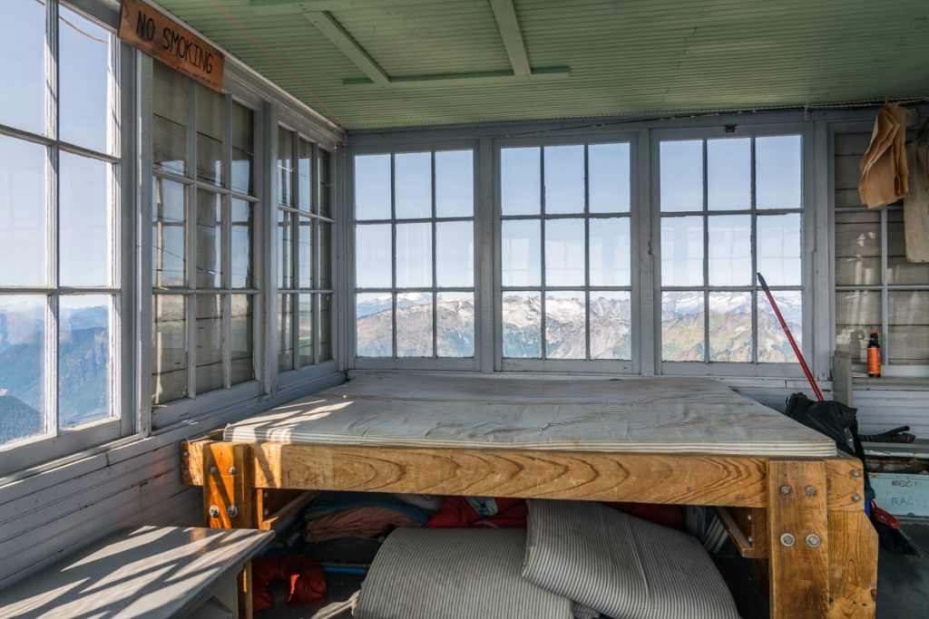 Hidden Lake Lookout hut, North Cascades National Park