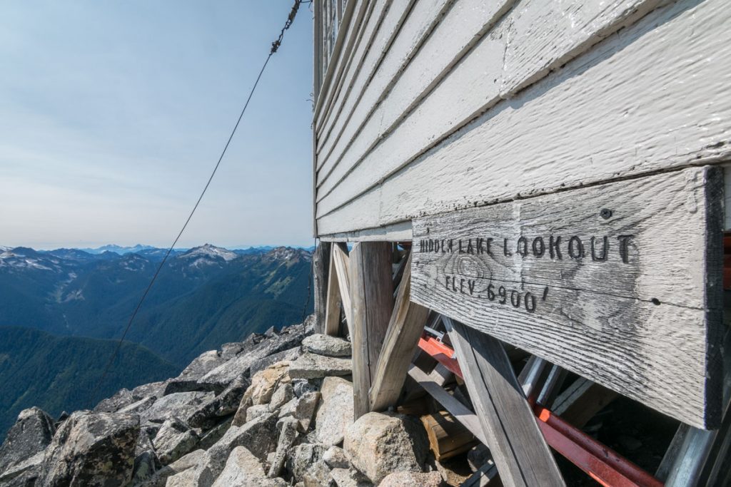 Hidden Lake Lookout hut, North Cascades National Park