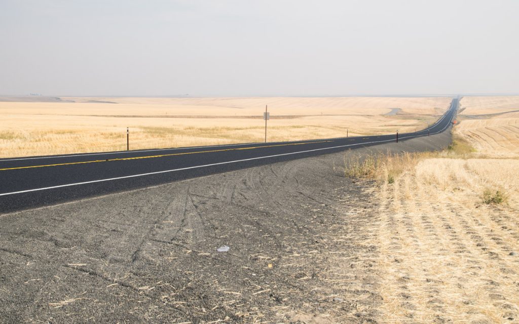 Fields of hay, Washington