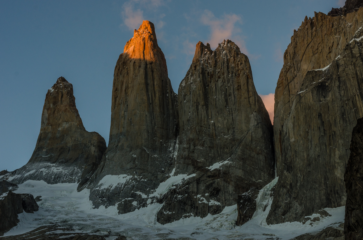 Sunrise at Torres del Paine
