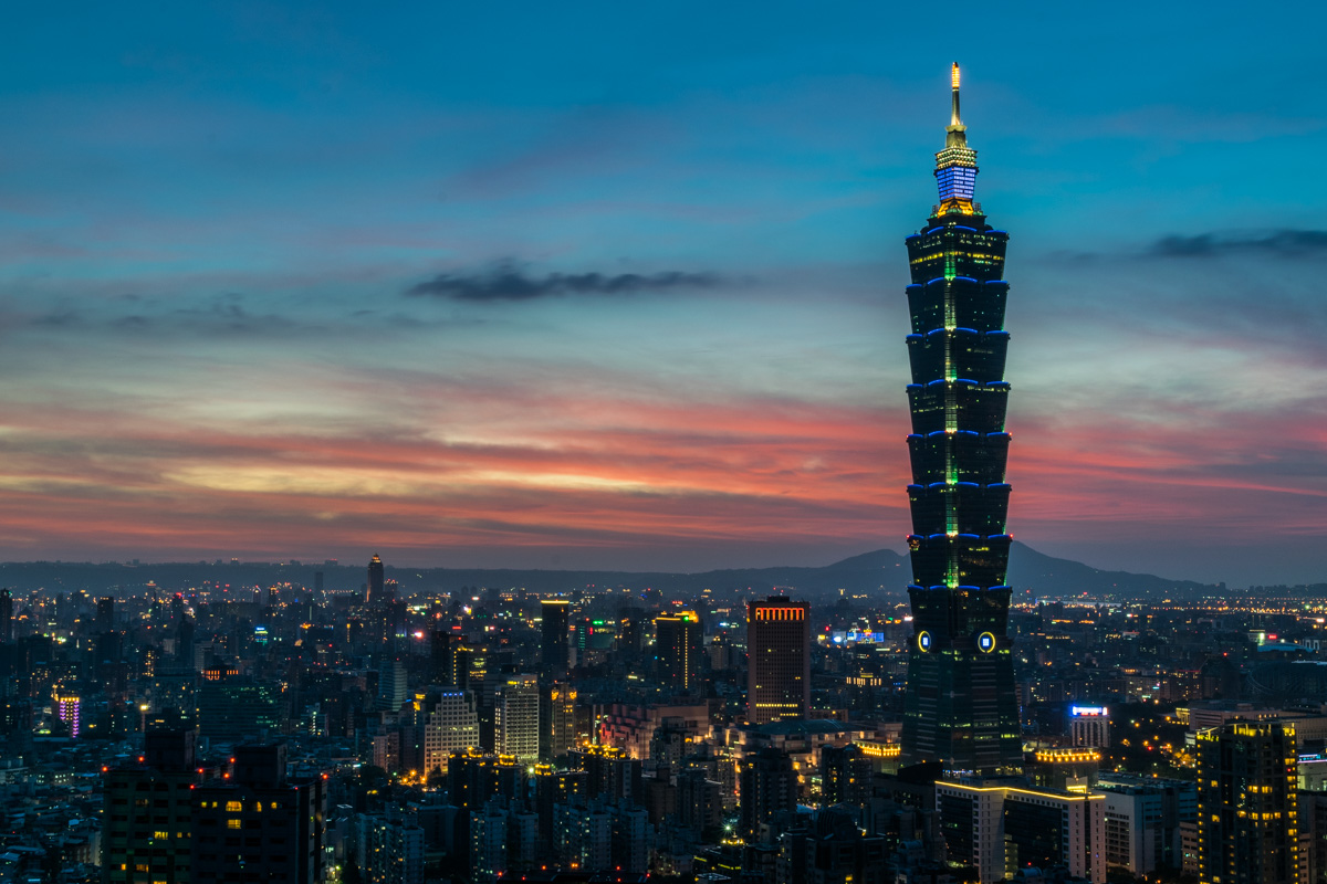 Taipei 101 from Elephant Mountain